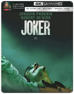Joker - Limited Edition Steelbook 4K UHD Blu-ray  NEW - Image 1 of 4