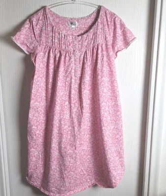 Cómodo Camisón Rosa Manga Corta Estampado Floral Colección Aria S Foto 1 de 4