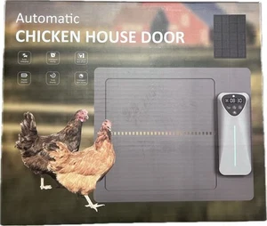Intelligent Automatic Chicken House Door Remote Pet Coop Door With Solar Panel - Picture 1 of 4