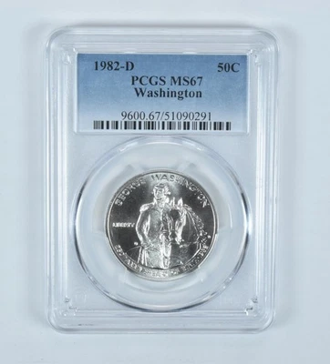 1982-D Washington Commemorative Half Dollar MS67 PCGS *2886 - Image 1 of 4