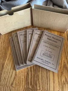 RARE 1929 Public speaking Simplified Set 6 in box Niagara School Cleveland - Foto 1 di 7