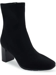 Stivaletti donna Miley elasticizzati punta quadrata tacco a blocco metà polpaccio - Foto 1 di 3