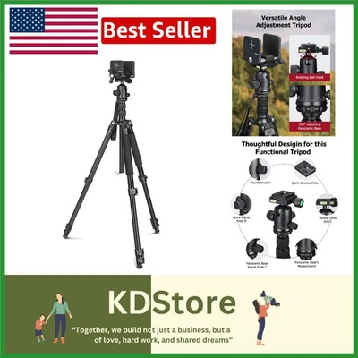 VersaTripod: Flexible 3-in-1 Camera Support with 360° Swivel & Adjustable Height - Image 1 of 4