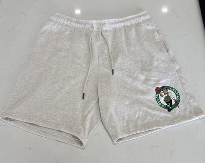 Pantalones cortos de baloncesto NBA Boston Celtics para hombre grandes, blanco verde Foto 1 de 4