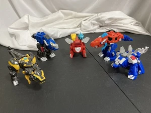Playskool Transformers Rescue Bots Dino Bot T-Rex Optimus Prime Bumblebee Chase - Bild 1 von 12