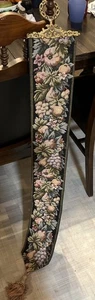 Vintage Floral & Fruit Grapes Tapestry Bell Pull Wall / Door Hanging - Picture 1 of 10