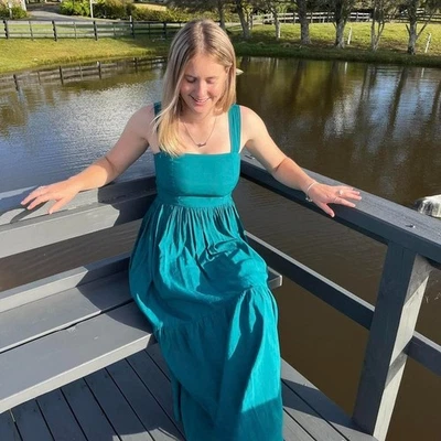 6 Witchery Teal Midi Dress  *5 + ITEMS = FREE POST - image 1 of 2