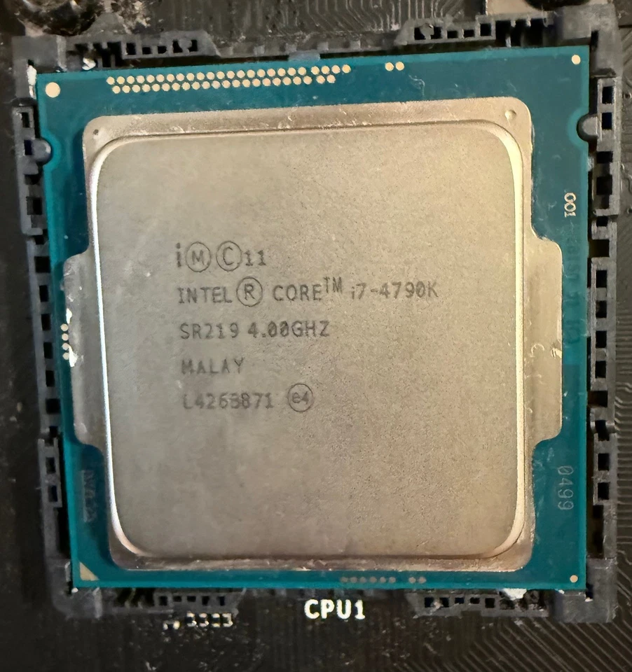 Intel Core i7-4790K 4,0 GHz con enfriador maestro Hyper 212 EVO CPU enfriador Foto 1 de 1