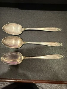3 Prelude Pattern Sterling Silver Spoons by International - Picture 1 of 2