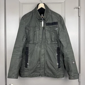 Size XL Men’s G-star Raw Over-dyed gray green Military Jacket Gray - Picture 1 of 11