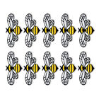  10 Pcs Biene Bestickter Stoffaufnäher Kind Patches Zum Nähen Von Tieren Flecken