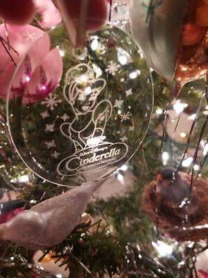 DISNEY CENICIENTA CRISTAL OBLONGO ADORNO NAVIDAD Foto 1 de 4