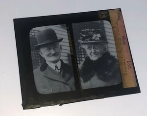E.H. Graves Roselle NJ Antique Glass Magic Lantern Slide Historical Portraits - Picture 1 of 2