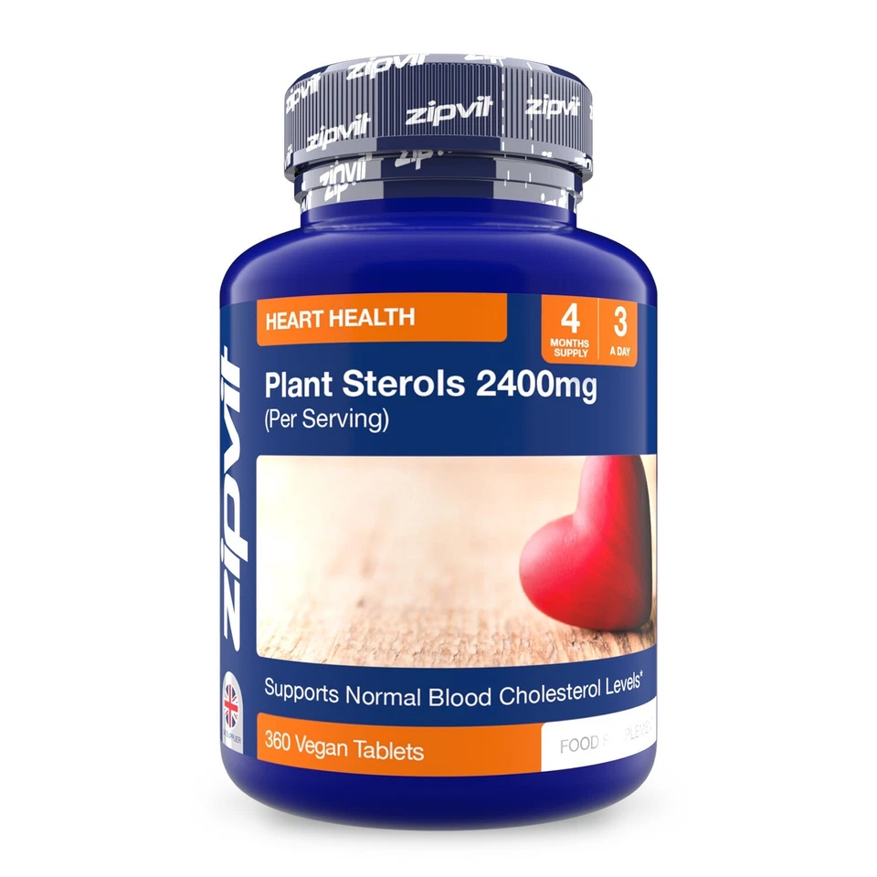 Plant Sterols 2400mg Tablets Per Serving , Supports Cholesterol & Heart Health - Image 1 of 1