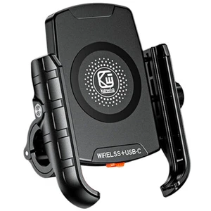 Motorcycle Wireless Phone Charger Holder Fast Charging 12-24V Handlebar Mount - Picture 1 of 12