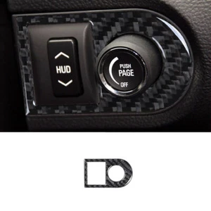 Carbon Fiber Interior HUD Button Cover Sticker For Chevrolet Camaro 2010-2015 - Picture 1 of 7