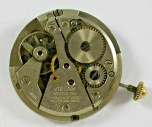 Vintage Swiss Made Vulcain Hand Wind Mechanic 17J Watch Movement For Parts lot.t - Picture 1 of 2