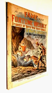Novela Dime Store 1908 ~ Fame & Fortune Weekly ~ A Waif's Legacy - Imagen 1 de 2