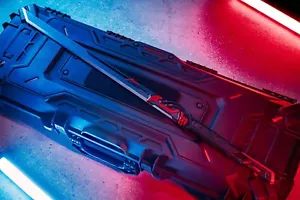 Hyperion Katana, Futuristisches Japanisches Schwert, Real Steel Handmade, Cyberpunk Ninja - Bild 1 von 10