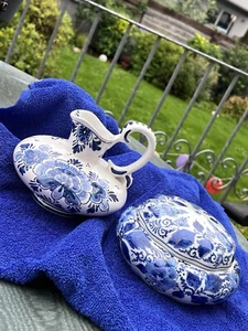 Konvolut Vintage Royal Delft blau, Bonbonniere mit Echtheits-Garantie und Krug!! - Bild 1 von 24