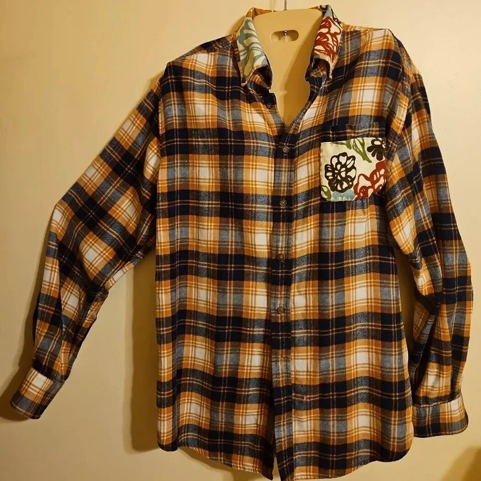 Camisa de Franela Otoño Cottage Core Personalizada ÚNICA Damas Mediana Rústica Dije Foto 1 de 4