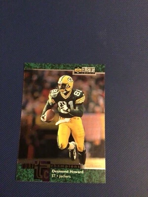 1997 Collector’s Choice Desmond Howard Turf Champions Card # TC22 - Image 1 of 2