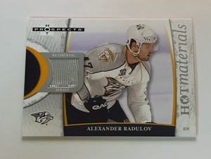 2007-08 Fleer Hot Prospects Hot Materials Alexander Radulov #HM-AR Jersey Patch