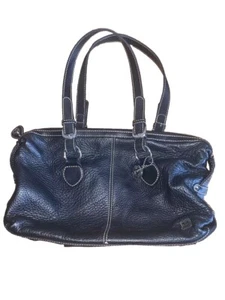 THE SAK Black Pebble Leather Satchel purse shoulder Bag 12x4.5x8" - Picture 1 of 7