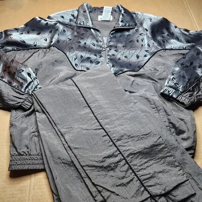 De colección. Conjunto de traje de pista gris grande Active Frontier años 90 para mujer trotar caminar  Foto 1 de 4