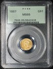1887 TYPE 3 GOLD DOLLAR PCGS MS65 OGH 1887 TYPE 3 GOLD DOLLAR PCGS MS65 OGH