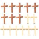  20 SZTUK Krzyż Drewno Proste DIY Drewniana bransoletka Akcesoria samochodowe