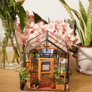 Rolife LED Cathy’s Flower House DIY Wooden Miniature Doll House Furniture Gifts - Picture 1 of 11