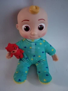 JJ Cocomelon Bedtime Musical Plush Baby Doll With Red Teddy Bear - Picture 1 of 2