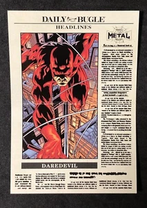 2021 Marvel Metal Universe Spider-Man Daily Bugle Headlines DB-4 Daredevil SSP - Picture 1 of 3