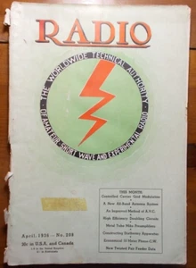 Radio MAGAZIN (1936 - April) EPIC AMATEURFUNK WERBUNG !! RÖHREN - siehe Bilder - Bild 1 von 11