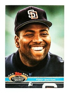 Tony Gwynn #308 (1991 Stadium Club) Baseball Card, San Diego Padres, HOF