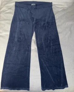 Vintage Juicy Couture Navy Blue Track Pants Size Extra Large - Picture 1 of 6