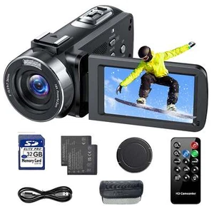 ✅18X Zoom Digital Camera 4K 42MP Camcorder Video Camera Recorder with LED Light - Picture 1 of 8