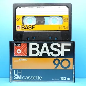 🍒 1x BASF LH SM 90 * IEC I Tipo 1 * Cassette Casete кассета * 1978 - Imagen 1 de 3