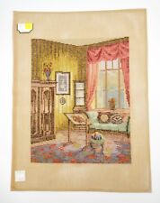 Lindhorst Tapisserie Needlepoint Wall Tapestry Sewing Room Scene German Germany