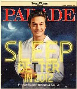 PARADE January 22 2012 Dr. Mehmet Oz Better Sleep Tiffany Thiessen Jessica Alba - Picture 1 of 1