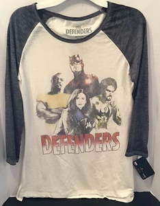 Camisa para mujer Marvel Defenders Netflix XS, S, M 3/4 manga Raglan gris marfil - Imagen 1 de 4