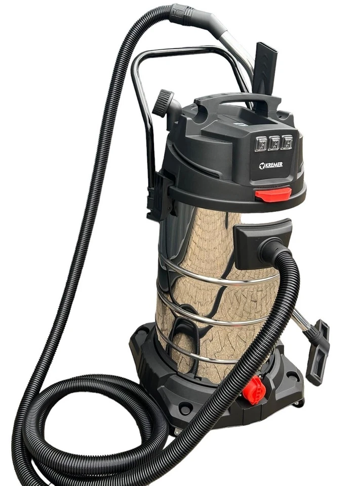 DETEC. Industriestaubsauger 3000W Nasssauger 100L Tank Industriesauger Bausauger Sauger