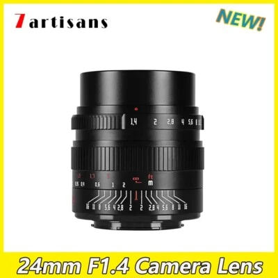 7artisans 24mm F1.4 APS-C Manual Focus Prime Camera Lens for Fuji Fujifilm X  - Image 1 of 4