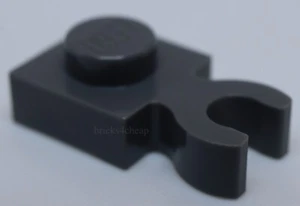 Lego 20x Dark Bluish Gray Plate Modified 1 x 1 Open O Clip Thick Vertical Grip - Picture 1 of 1