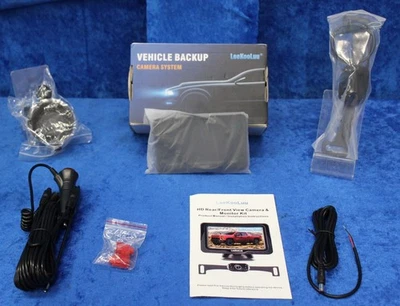 NEW LeeKooLuu LK3 HD 1080P Vehicle Backup Camera and Monitor Kit Waterproof - Image 1 of 4