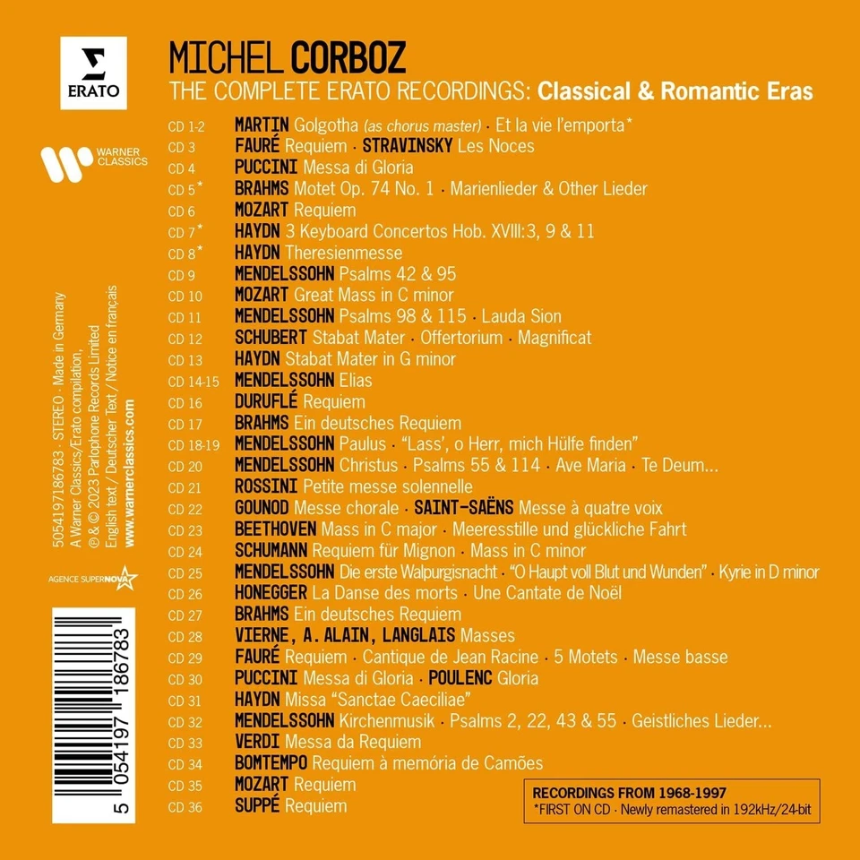 Complete Erato Recordings Classical & Romantic