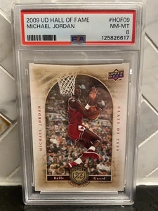 2009 Upper Deck Hall of Fame Michael Jordan #HOF09 PSA 8 Bulls GOAT - Bild 1 von 2