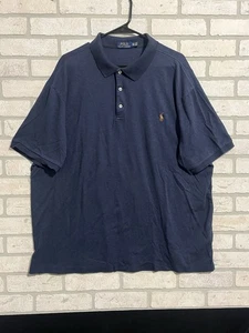 Polo Ralph Lauren Hombre’s 2XLT Polo Azul Marino Manga Corta 41381 Poni - Imagen 1 de 10