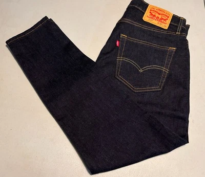 nwot LEVIS classic tapered 512 DARK WASH BLUE JEANS cotton denim mens S W32 L30 - Image 1 of 3